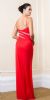 Sweetheart Pleated Formal Evening Gown with High Slit back